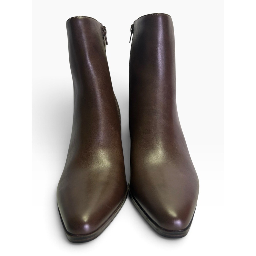 UNISA Women Pointed Toe Block Heel Ankle Boots Brown UNMAYDEN-R Size 8.5 M - Picture 2 of 8